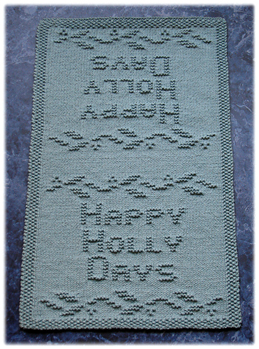 Happy Holly Days Oven Hanger
