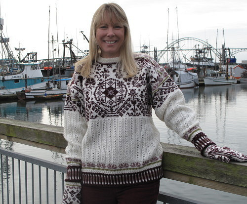 Quaker Sampler pullover