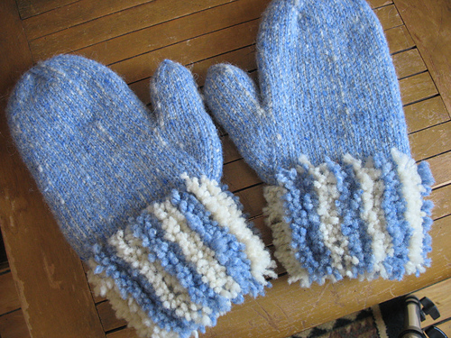 Double-Rolled Mittens