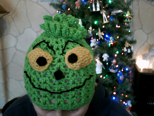 Angry Green Guy Hat (grinch)
