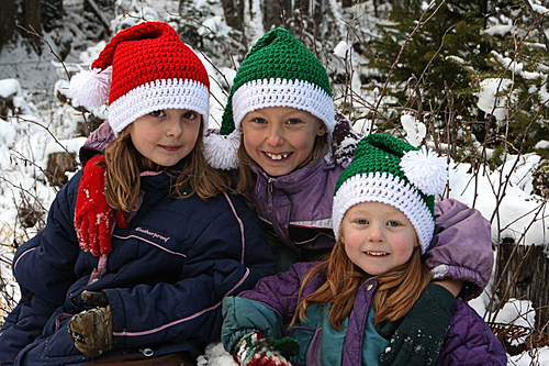 Santa and Santas Elves Hats