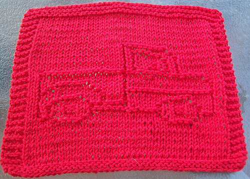 Bella's Truck Dishcloth