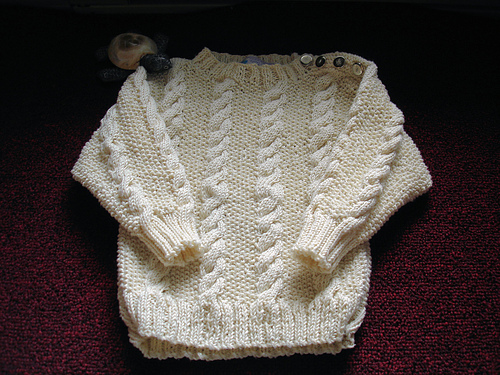 Toddler's Cable Sweater