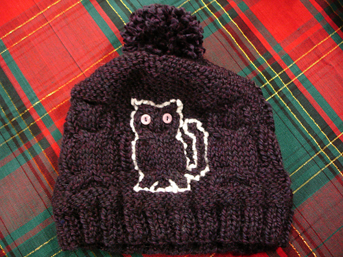 Kitty Cat Cabled Hat