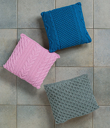 Cables and Rib Pillow