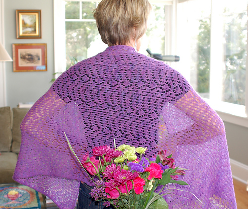 Single Ply Cashmere Lace Shawl