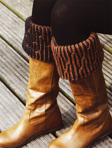 Laars Manchetten "Boot Cuffs in Brioche"