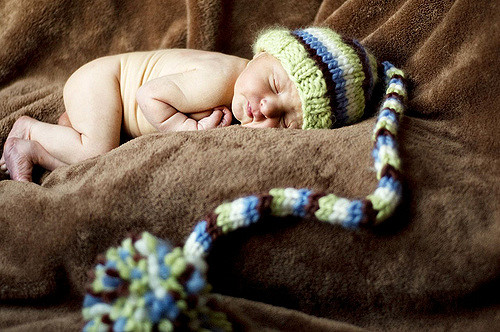 Chunky Striped Stocking Hat