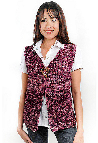 1391 Moss Stitch Vest