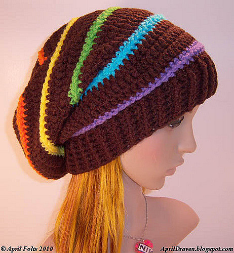 Candy Rainbow Slouch Hat