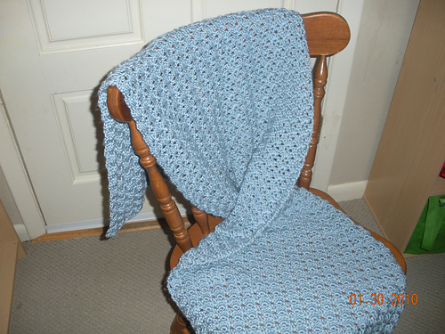 Chain-Fringe Shawl