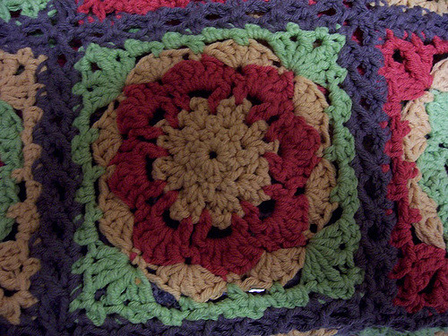 Circle in a Square Throw #10458 photo 2