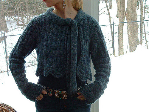 Tie Neck Jacket
