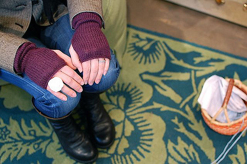 Basic Long Fingerless Glove (sports weight)