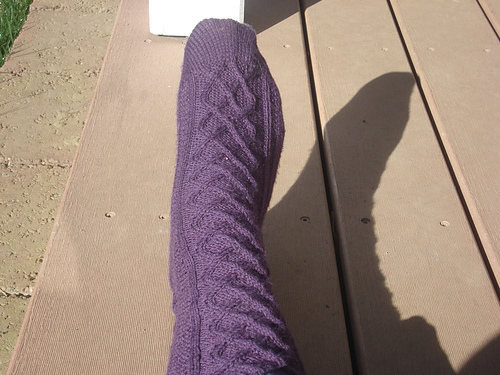 Cable and Seed Socks
