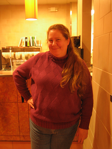 Diamond-Pattern Sweater