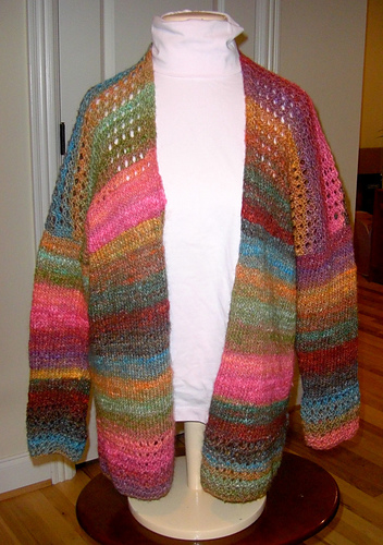 Cardigan w/Openwork Stitch