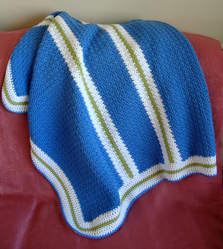 Color Blocked Stripes Baby Blanket