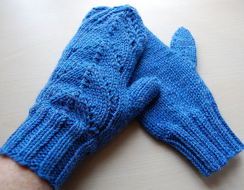 Sapphire Heather Mittens