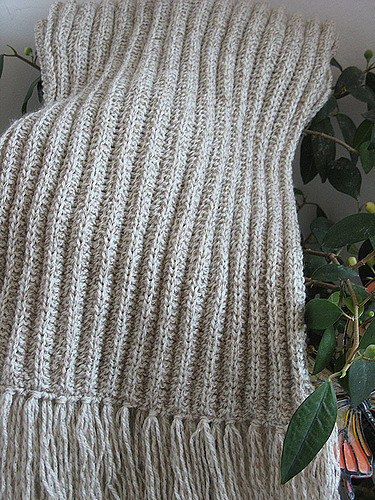 Echarpe à côtes (Ribbed scarf)
