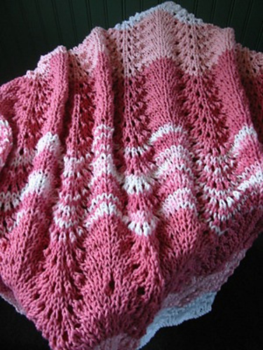 Modern Lace Baby Blanket photo 3