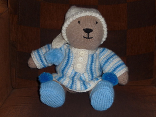 bear in nightshirt and cap
