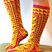 Vertically Patterned Turkish Stockings - 17 pattern 