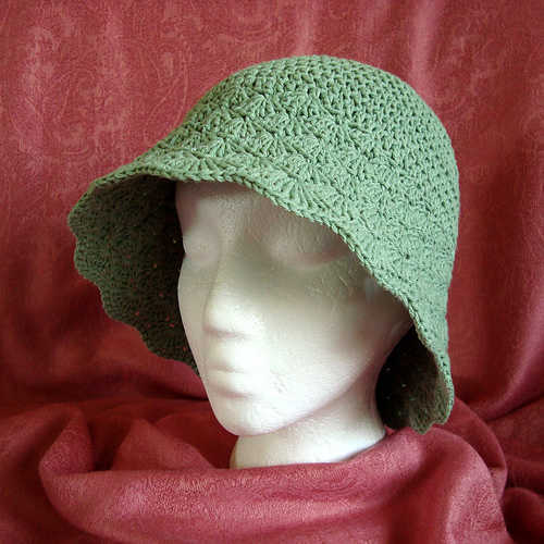 Flared Shell Brimmed Hat