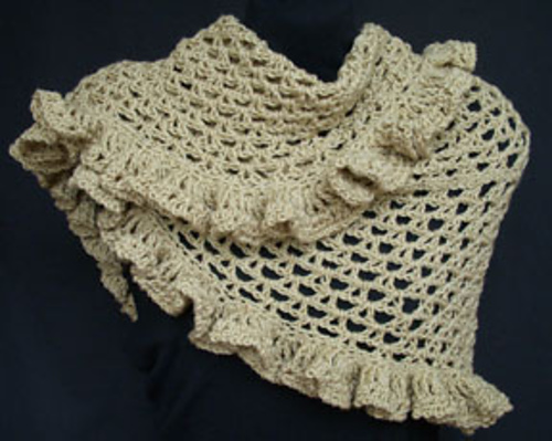 Betty's Crochet Ruffle Shawl