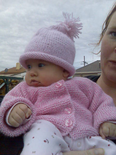 K590 Garter Stitch Jacket and Hat