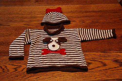#24 Dog Sweater and Hat