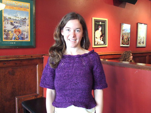 Lace Cowl Neck Pullover Revised photo 4