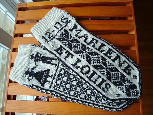 12. Herrevott "Lykkeligt brudepar" / Man's mitten