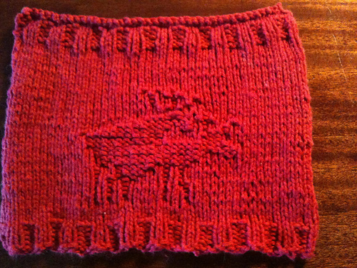Naughty Reindeer Washcloth
