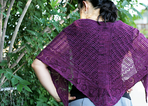 Summer Cherries Shawl