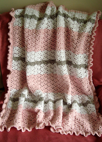 Ruffled Snapdragon Baby Blanket