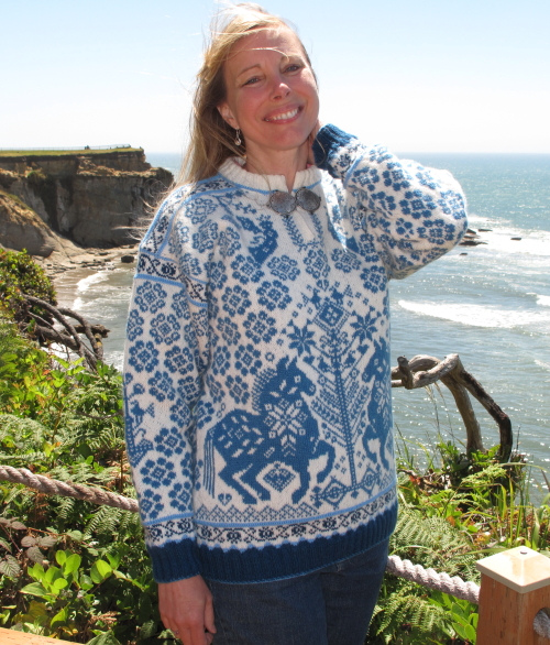 Wild Blue Horses Pullover
