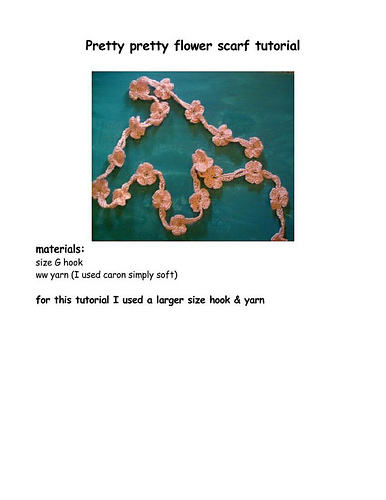 pretty pretty flower scarf tutorial