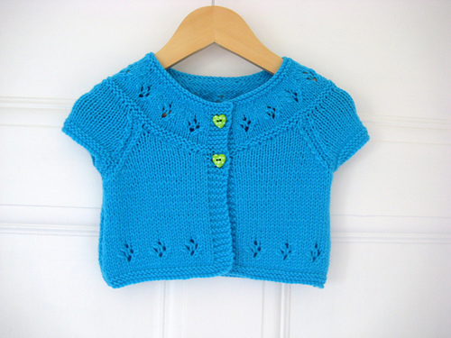 Design H - Lace-Yoked Cardigans