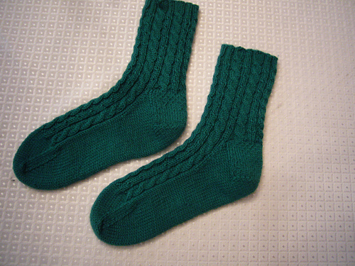 Classic Worsted Cable Sock
