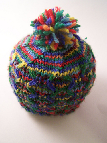 Raised Argyle Preemie Hat
