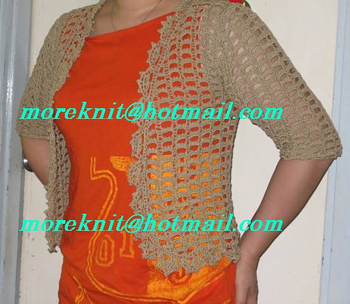 #07 Black crochet bolero