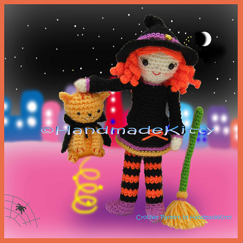 Melissa the Magic Witch and Draculin Kitty