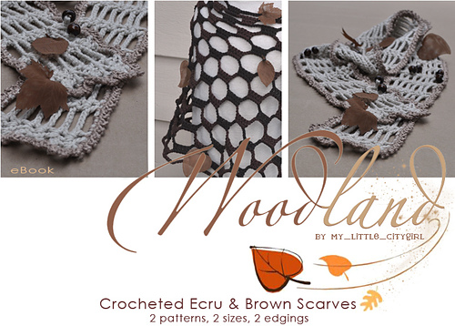 Woodland Two Crocheted Scarves