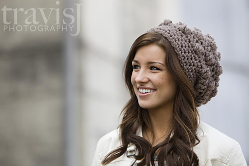 Chunky Bobbled Slouchy Hat