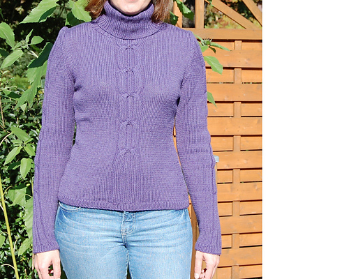#11 Rollkragenpulli mit Zopfmuster