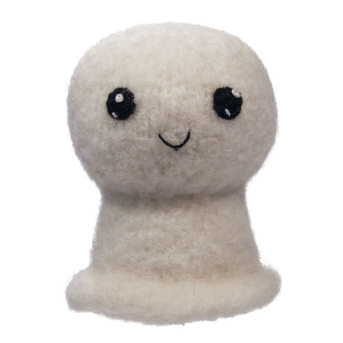 Felted Knit Amigurumi Ghost