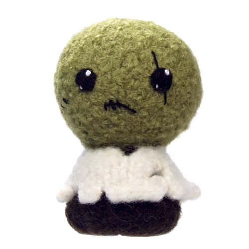Felted Knit Amigurumi Zombie