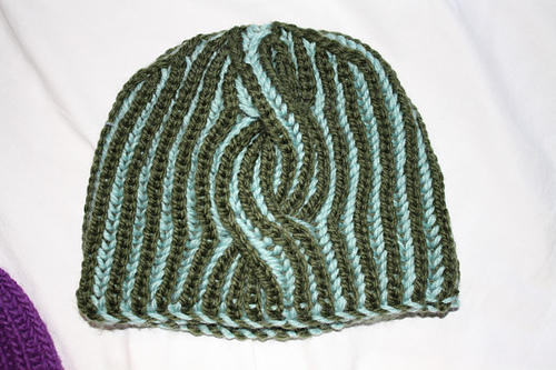 Chunky Cabled Brioche Cap
