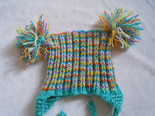 Pom Pom Hat Pattern Knitters Version